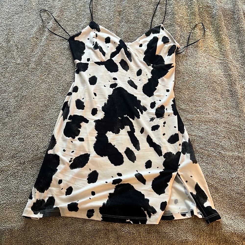Cowprint dress